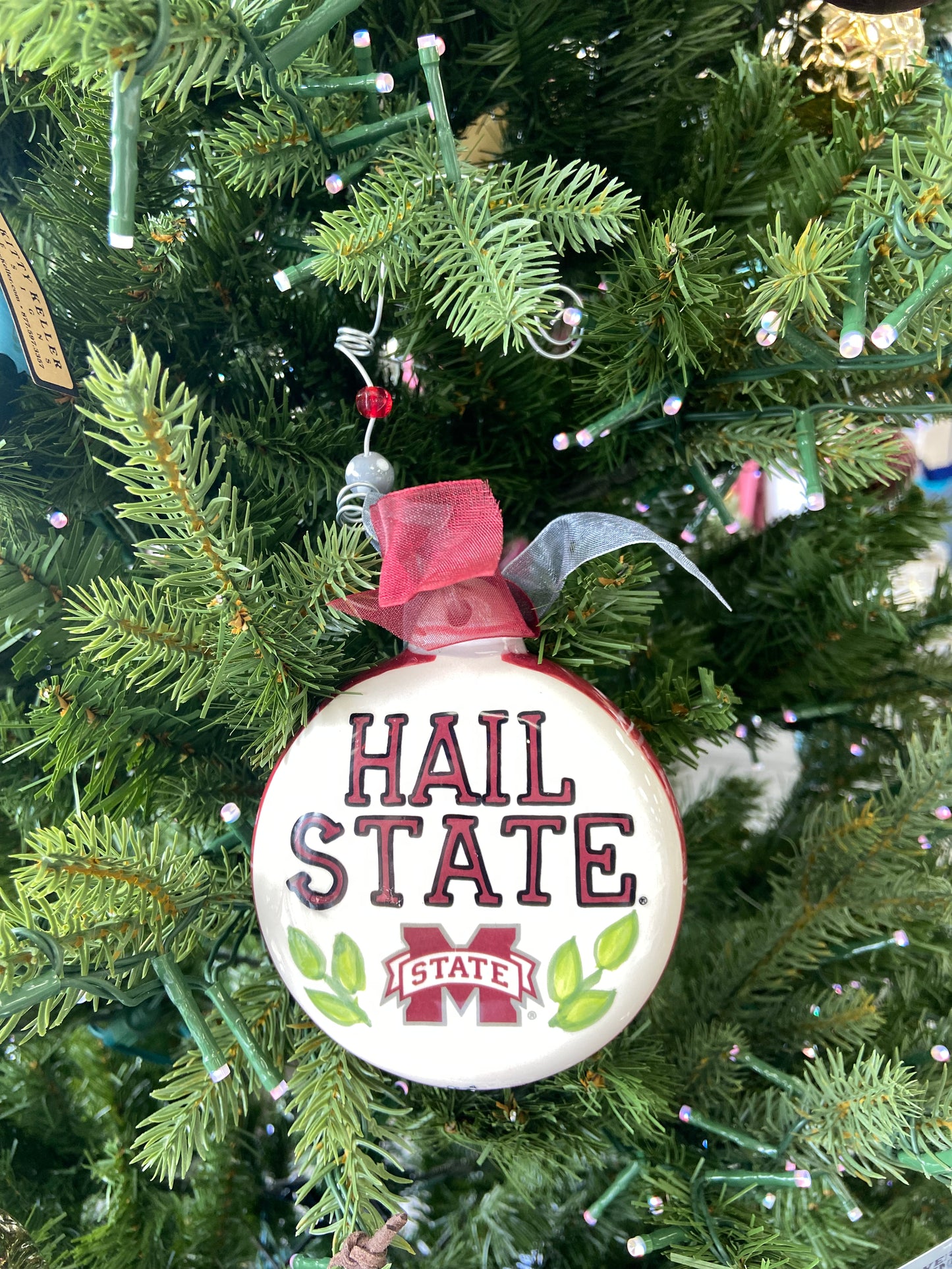 Mississippi State Puff Ornament