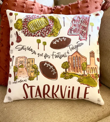 Starkville Collage Pillow