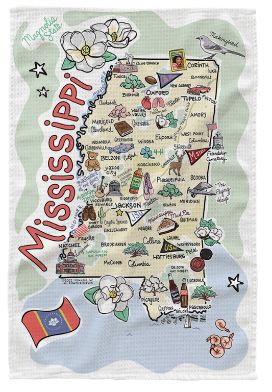 Mississippi Tea Towel